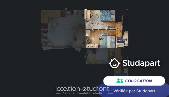 Colocation tudiante Studio à Cergy (95000)