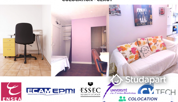 Colocation étudiante Duplex à Cergy (95000)