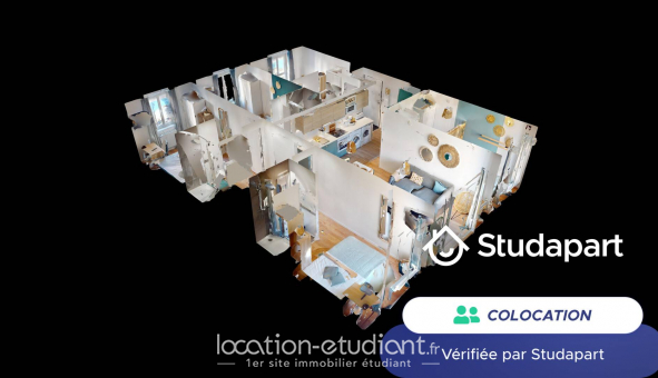 Colocation tudiante Studio à Cergy (95000)