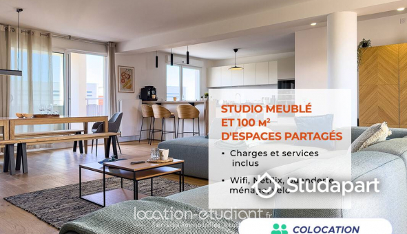 Colocation tudiante Studio à Clermont Ferrand (63000)