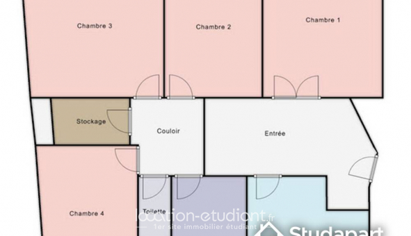 Colocation �tudiante Studio &agrave; Clichy (92110)
