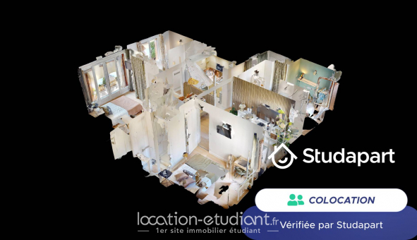 Colocation �tudiante Studio &agrave; Colombes (92700)