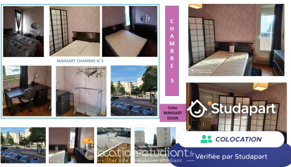 Colocation étudiante T4 à Dijon (21000)