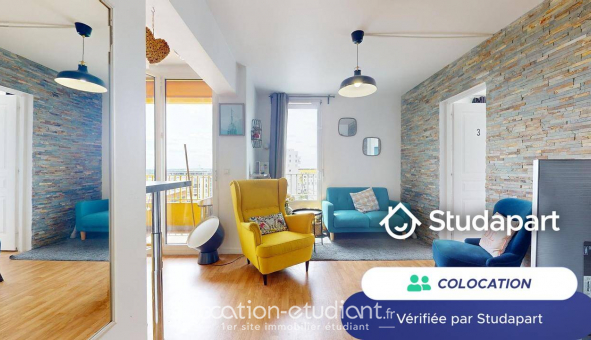 Colocation tudiante Studio à vry (91000)