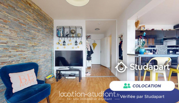 Colocation tudiante Studio à vry (91000)