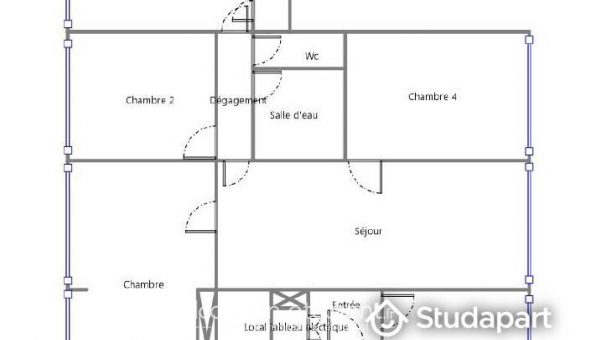 Colocation �tudiante Studio &agrave; �vry (91000)