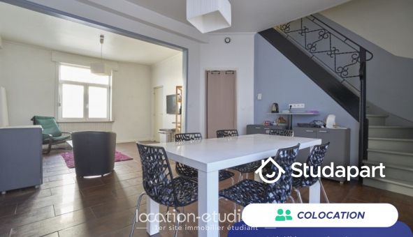 Colocation étudiante Studio à Faches Thumesnil (59155)