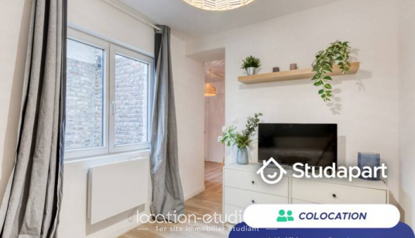 Colocation �tudiante Studio &agrave; Faches Thumesnil (59155)