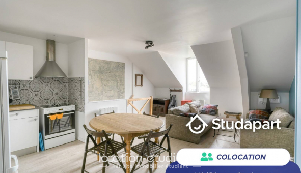 Colocation �tudiante Studio &agrave; Fontainebleau (77300)