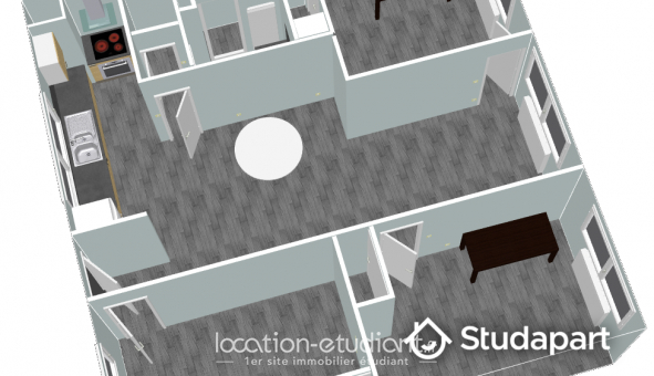 Colocation étudiante Studio à Grenoble (38000)