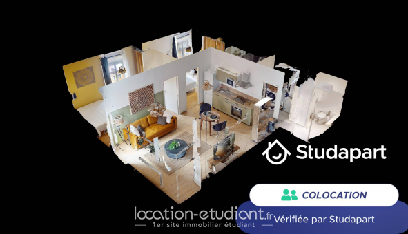 Colocation tudiante Studio à Grenoble (38000)