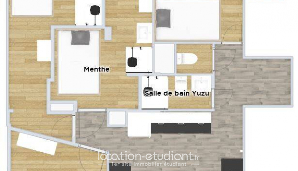 Colocation tudiante Studio à Grenoble (38000)