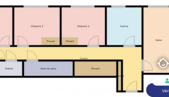 Colocation tudiante Chambre dans une colocation de 22m2