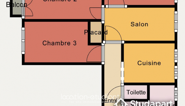 Colocation �tudiante Studio &agrave; Issy les Moulineaux (92130)