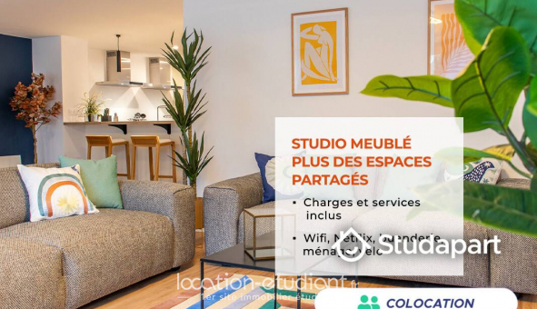 Colocation tudiante Chambre dans une colocation de 20m2