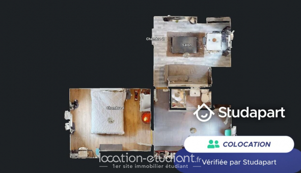 Colocation tudiante Studio à Le Havre (76620)