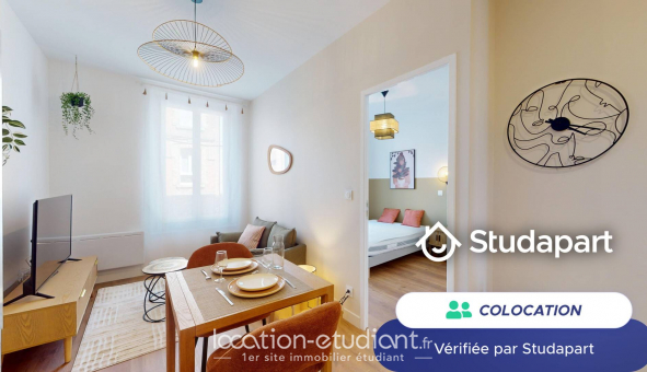 Colocation étudiante Chambre dans une colocation de 12m2