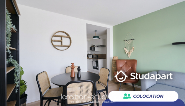 Colocation tudiante Studio à Lille (59800)