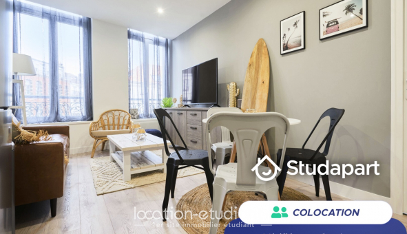 Colocation tudiante Studio à Lille (59800)