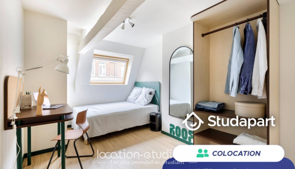 Colocation �tudiante Studio &agrave; Lille (59800)