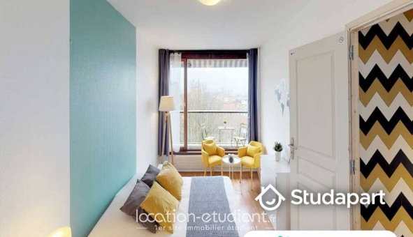 Colocation �tudiante Studio &agrave; Lille (59800)