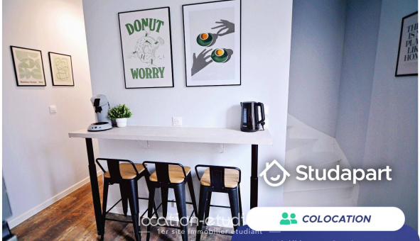 Colocation �tudiante Studio &agrave; Lille (59800)