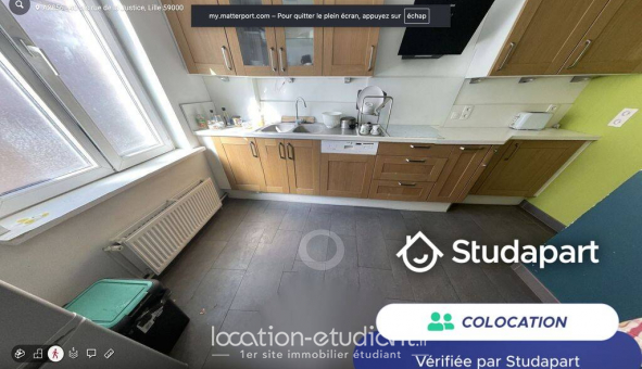 Colocation �tudiante Studio &agrave; Lille (59800)