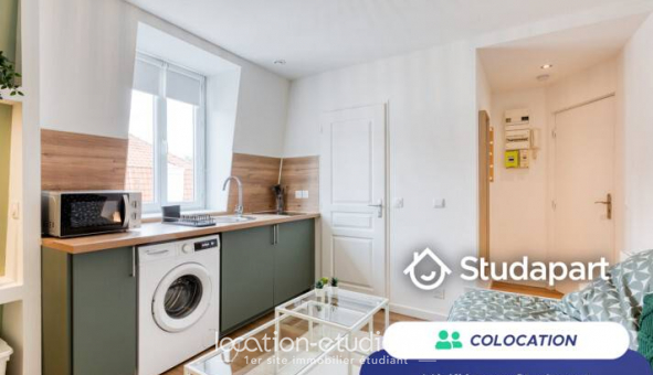 Colocation �tudiante Studio &agrave; Lille (59800)