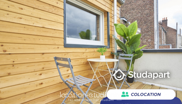 Colocation tudiante Studio à Lille (59800)