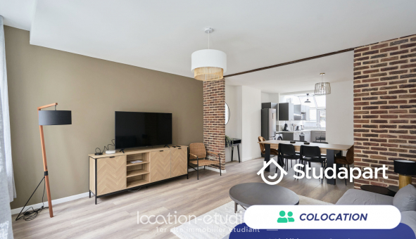 Colocation tudiante Studio à Lille (59800)