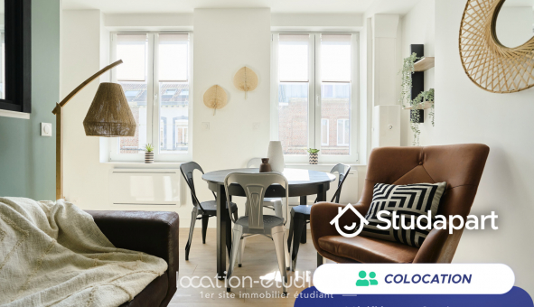 Colocation tudiante T4 à Lille (59800)