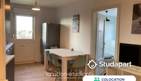 Colocation tudiante Studio à Loos (59120)