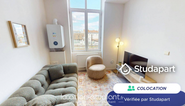 Colocation tudiante Studio à Lyon 2me arrondissement (69002)