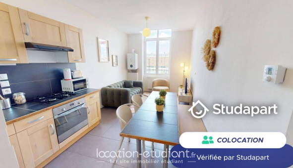 Colocation tudiante Studio à Lyon 2me arrondissement (69002)