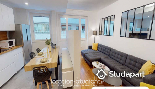 Colocation tudiante Studio à Lyon 2me arrondissement (69002)