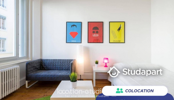 Colocation tudiante Studio à Lyon 2me arrondissement (69002)