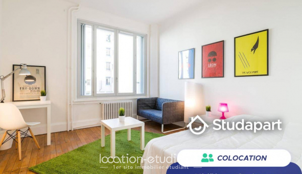 Colocation tudiante Studio à Lyon 2me arrondissement (69002)