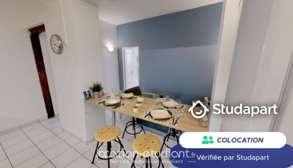 Colocation tudiante T1 à Lyon 2me arrondissement (69002)