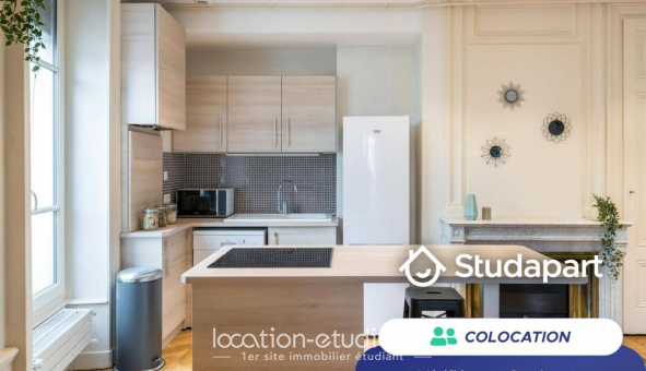 Colocation tudiante Studio à Lyon 2me arrondissement (69002)