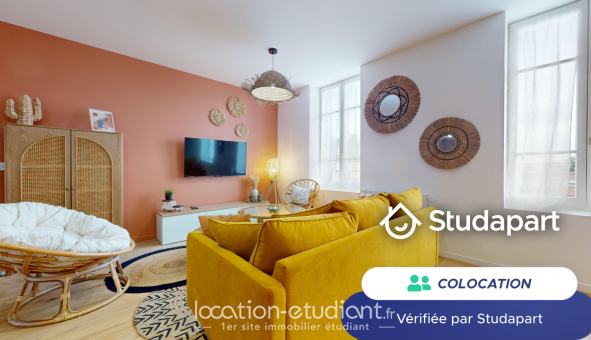 Colocation �tudiante Studio &agrave; Lyon 3�me arrondissement (69003)