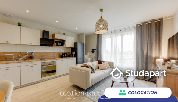 Colocation �tudiante Studio &agrave; Lyon 3�me arrondissement (69003)