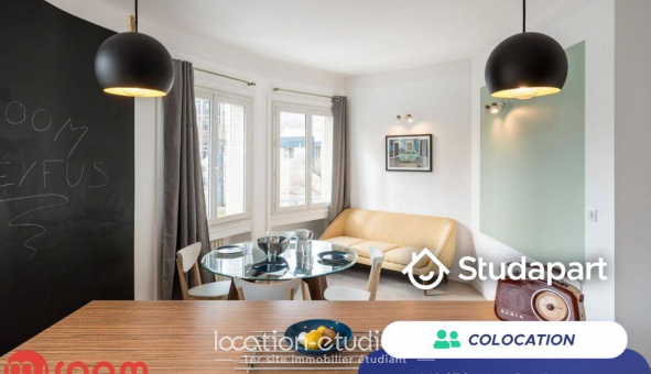 Colocation �tudiante Studio &agrave; Lyon 3�me arrondissement (69003)