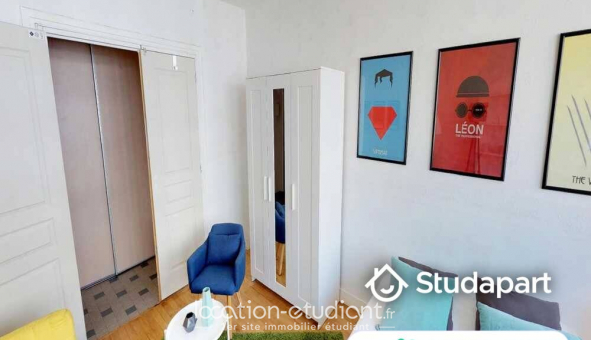 Colocation �tudiante Studio &agrave; Lyon 3�me arrondissement (69003)