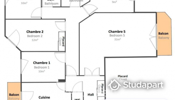 Colocation tudiante T1 à Lyon 3me arrondissement (69003)