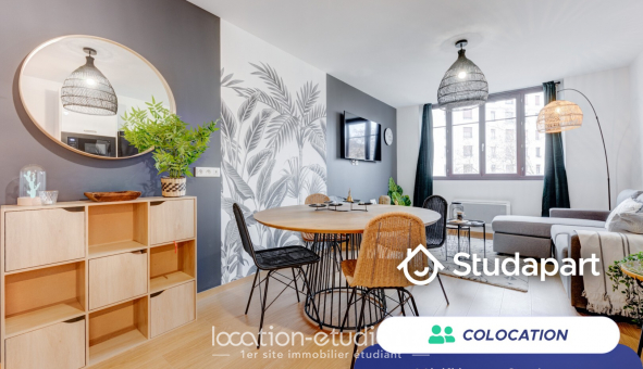 Colocation �tudiante T4 &agrave; Lyon 3�me arrondissement (69003)