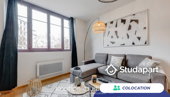 Colocation �tudiante T4 &agrave; Lyon 3�me arrondissement (69003)