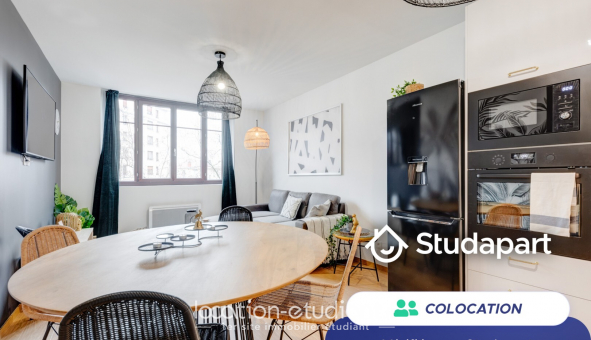 Colocation �tudiante T4 &agrave; Lyon 3�me arrondissement (69003)