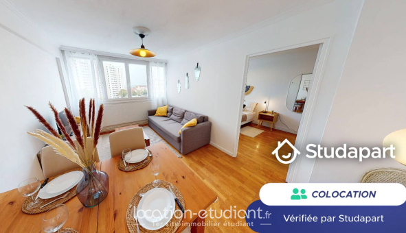 Colocation étudiante Studio &agrave; Lyon 4ème arrondissement (69004)
