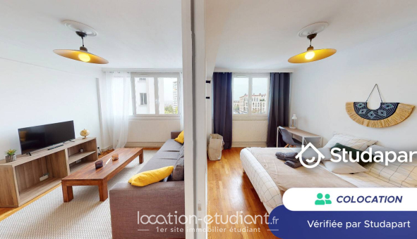 Colocation étudiante Studio &agrave; Lyon 4ème arrondissement (69004)