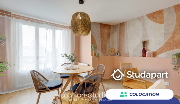 Colocation tudiante Studio à Lyon 7me arrondissement (69007)